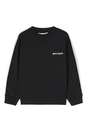 black cotton sweatshirt PALM ANGELS KIDS | PBAB001F24JER0011003